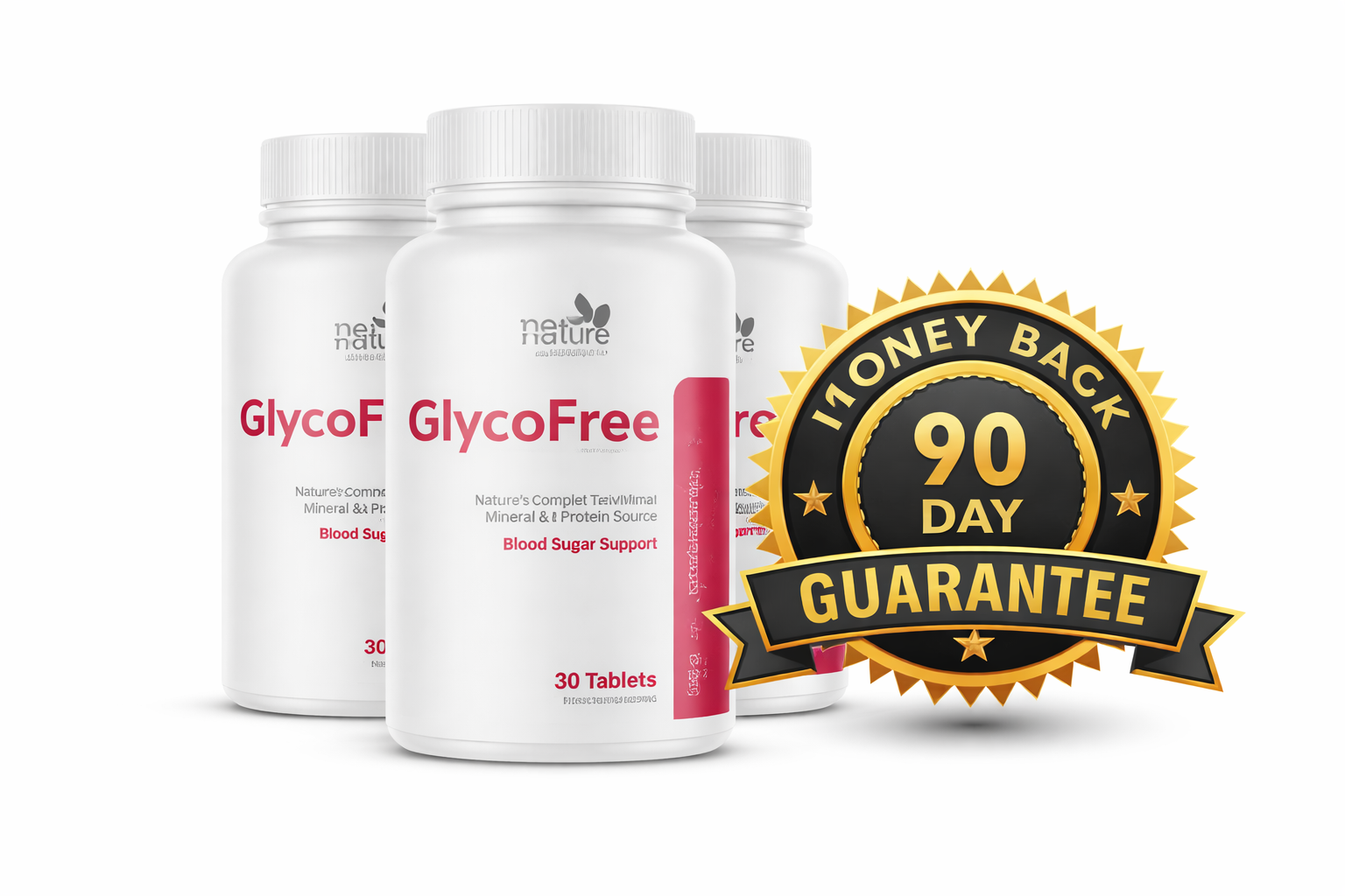 Guarantee badge with bottles