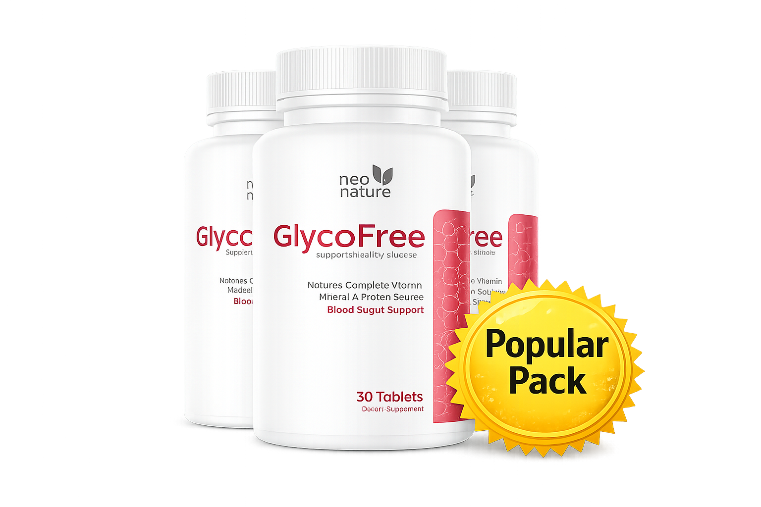 GlycoFree 3 Bottles Popular Pack